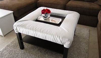 Ikea Lack Coffee Table Hack Upholstered Ottoman