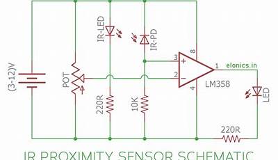 Infrared Beam Proximity Detector Circuit Diagram