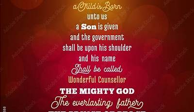 Isaiah 9:6 Christmas Wallpaper