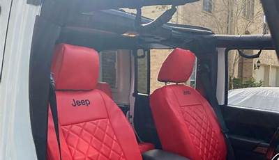 Jeep Wrangler Red Seats