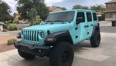 Jeep Wrangler Turquoise