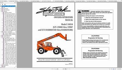 Jlg Skytrak 10054 Service Manual