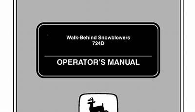 John Deere 724D Snowblower Manual Pdf