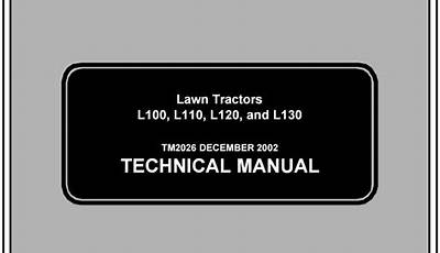 John Deere L110 Owners Manual