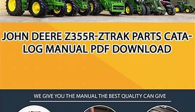 John Deere Z355R Manual