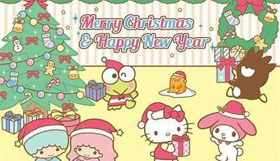 Kawaii Christmas Wallpaper Sanrio Hello Kitty