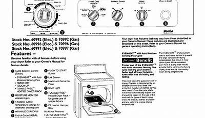 Kenmore 600 Series Dryer Manual