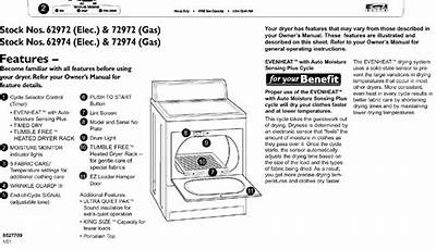 Kenmore Elite Dryer Manual Troubleshooting