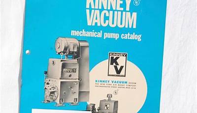 Kinney Vacuum Pump Manual