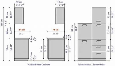 Kitchen Cabinet Dimensions Cm