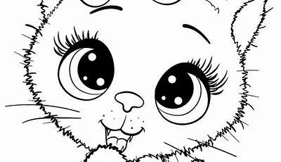 Kitty Printable Coloring Pages