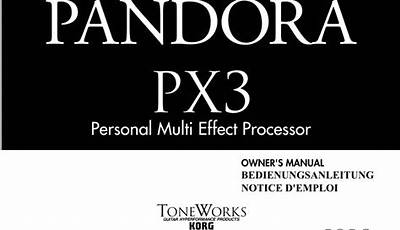 Korg Pandora Px3 Manual