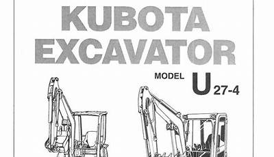 Kubota U27-4 Service Manual