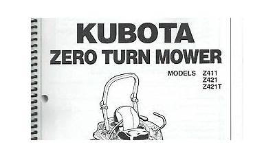 Kubota Z421 Manual