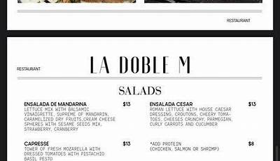 Discover The Delightful Menu At La Doble M Restaurant & Bar
