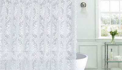 Lace Shower Curtain Bathroom Ideas