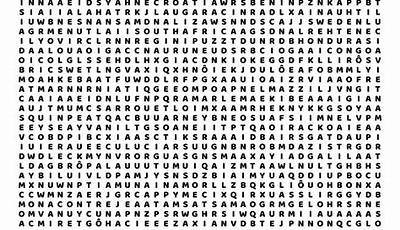 Large Print Difficult Hard Word Search Printable