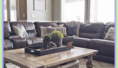 Leather Couch Coffee Table Ideas