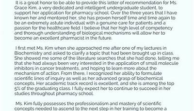 Letter Of Recommendation For Residency In Usa Sample