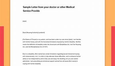 Letter To Doctor Sample