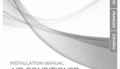 Lg Air Conditioner Installation Manual