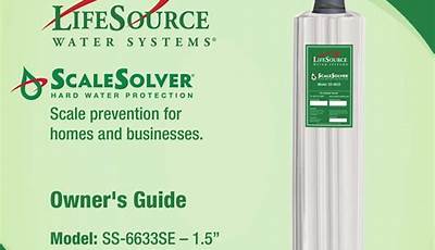 Lifesource Water System Manual