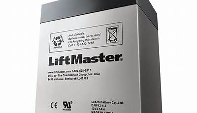 Liftmaster Garage Door Opener Battery