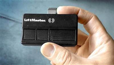 Liftmaster Garage Door Opener Remote Battery