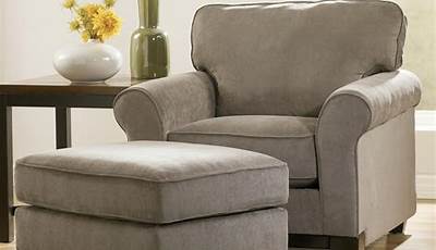 Living Room Chair With Ottoman