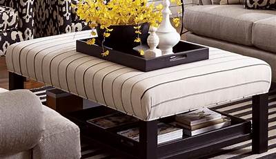 Living Room Ottoman And Coffee Table Ideas