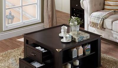 Living Room Table With Storage