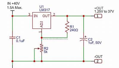 Lm317 Voltage Regulator Circuit