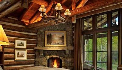 Log Cabin Master Bedroom Decorating Ideas