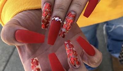 Long Nails Ideas Valentines Day