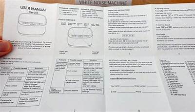 Magicteam White Noise Machine User Manual