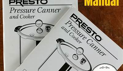 Manual For Presto Pressure Canner