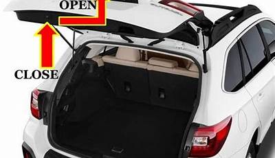 Manually Open Subaru Outback Hatch
