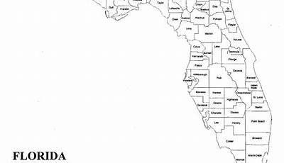 Map Of Florida Counties Printable