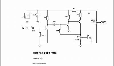 Marshall Supa Fuzz Schematic