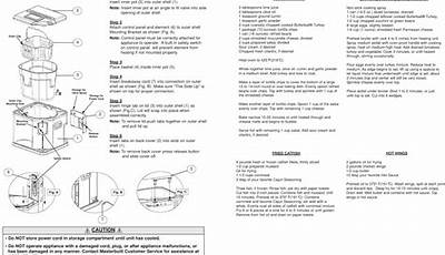Masterbuilt Air Fryer Manual