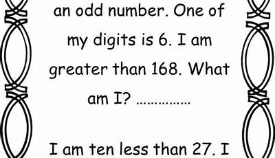 Math Riddles For 2Nd Grade
