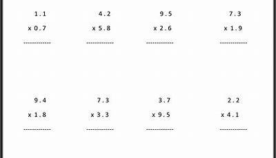 Math Worksheets For 6 Graders