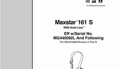 Maxstar 161 Stl Manual