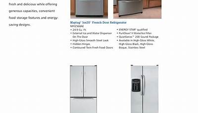 Maytag Refrigerator Manual Troubleshooting