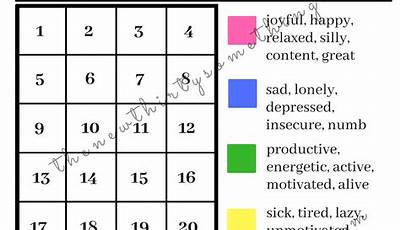 Mental Health Mood Tracker Printable