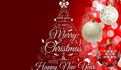 Merry Christmas And Happy New Year Wallpaper Backgrounds