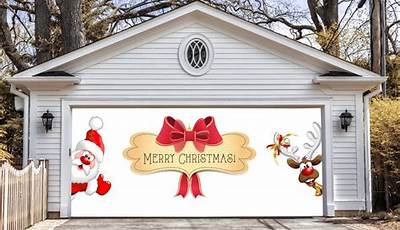 Merry Christmas Garage Door Cover