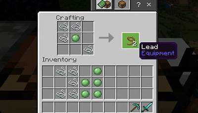 Minecraft How To Make A Lead
