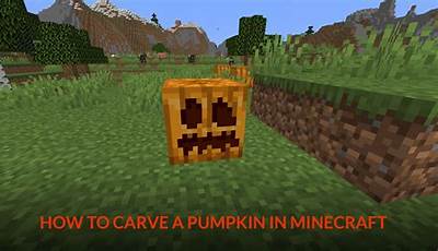 Minecraft How To Make Carved Pumpkin