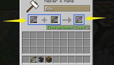 Minecraft How To Repair Bow